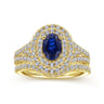 14K Yellow Gold Matching Wedding Band - 0.19 ct