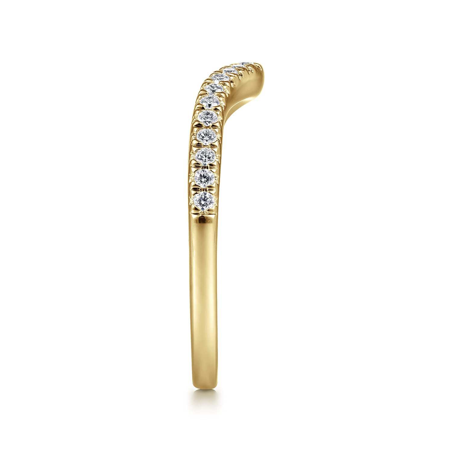 14K Yellow Gold Matching Wedding Band - 0.19 ct - Shot 5
