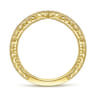 14K Yellow Gold Matching Wedding Band - 0.16 ct