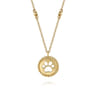 14K Yellow Gold Medallion Necklace-Bujukan