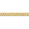 14K Yellow Gold Men's Hollow Cuban Link Chain Bracelet