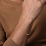 14K Yellow Gold Men's Hollow Link Chain Bracelet