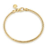 14K Yellow Gold Men's Wheat Chain Bracelet