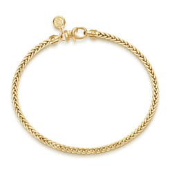 14K-Yellow-Gold-Men's-Wheat-Chain-Bracelet1