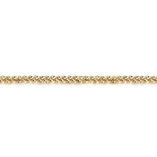 14K-Yellow-Gold-Men's-Wheat-Chain-Bracelet2