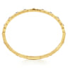 14K Yellow Gold Mens Bangle with Black Diamond - 1.2 ct
