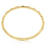 14K Yellow Gold Mens Bangle with Black Diamond - 1.2 ct