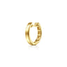 14K Yellow Gold Mens Gabriel Pyramaid Single Huggie Earring