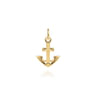 14K Yellow Gold Mini Anchor Pendant