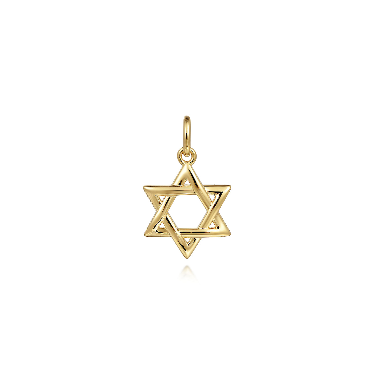 14K Yellow Gold Mini Star of David Pendant