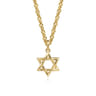 14K Yellow Gold Mini Star of David Pendant