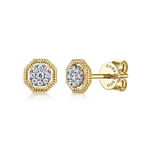 14K-Yellow-Gold-Octagonal-Pave-Diamond-Stud-Earrings1