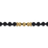 14K Yellow Gold Onyx Beads Bracelet