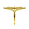 14K Yellow Gold Onyx Rhombus Bujukan Ring