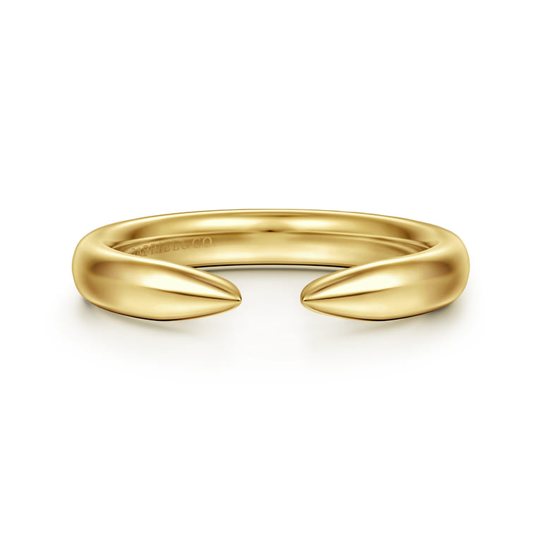 Open Ring Wedding Ring in 14k Yellow Gold with   at Gabriel & Co. - Shot 1