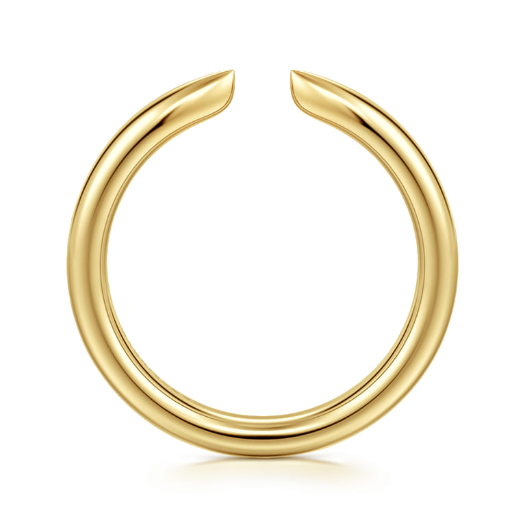 Open Ring Wedding Ring in 14k Yellow Gold with   at Gabriel & Co. - Shot 2