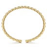 14K Yellow Gold Open Bujukan Cuff Bracelet