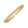 14K Yellow Gold Open Bujukan Cuff Bracelet