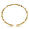 14K Yellow Gold Open Bujukan Cuff Bracelet