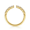 Open Ring Wedding Ring in 14k Yellow Gold with Round Natural Diamond at Gabriel & Co.