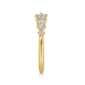 Open Ring Wedding Ring in 14k Yellow Gold with Round Natural Diamond at Gabriel & Co.