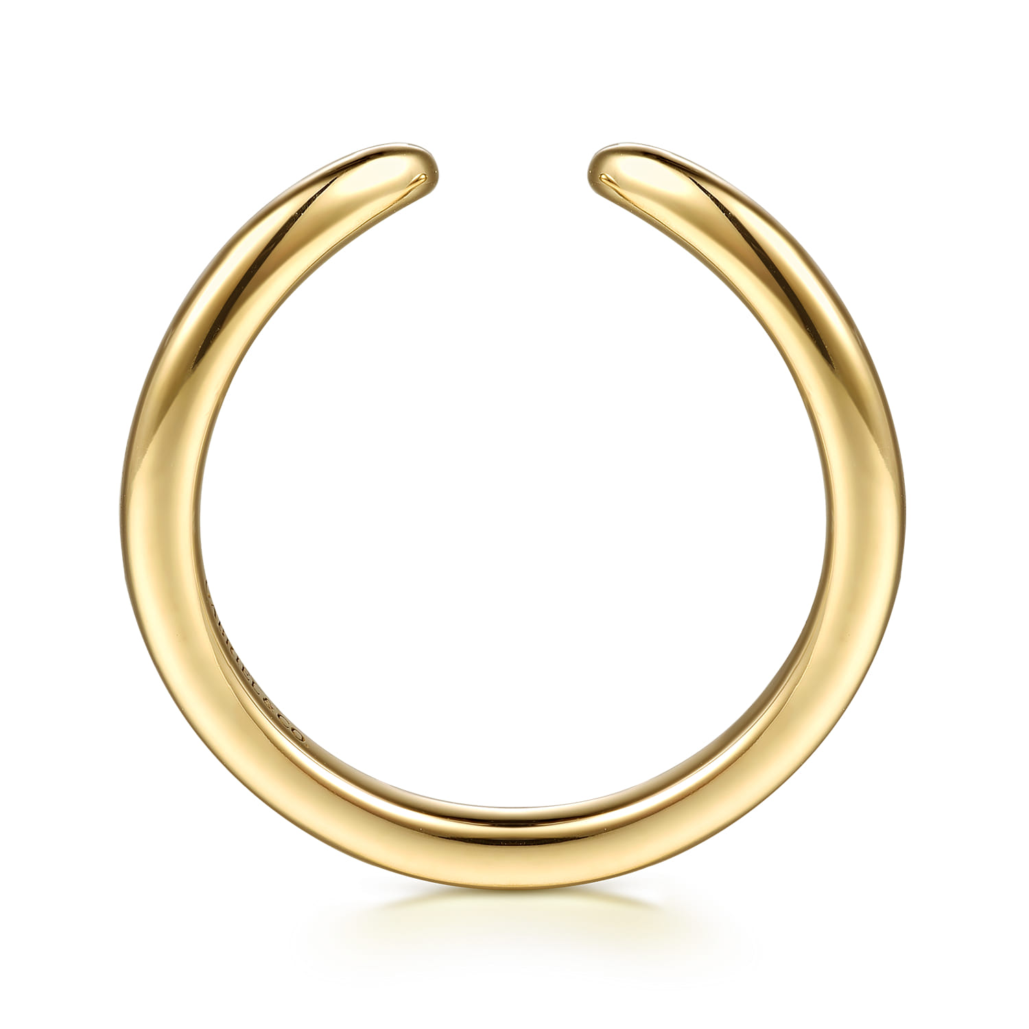 14K Yellow Gold Open Matching Wedding Band - Shot 2