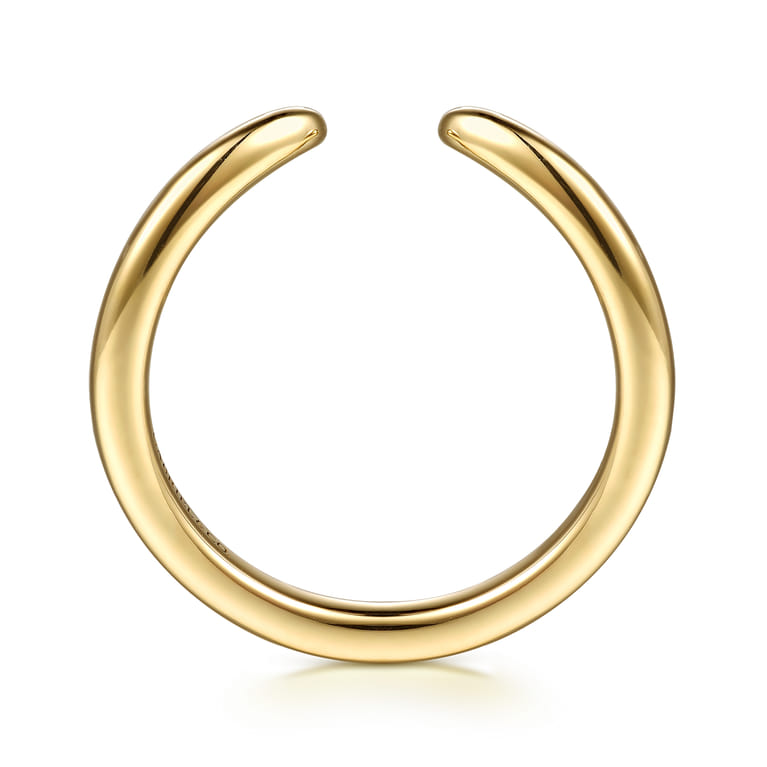14K Yellow Gold Open Matching Wedding Band - Shot 2