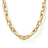 14K Yellow Gold Oval Link Chain Necklace