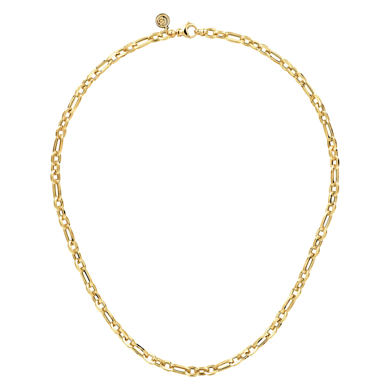 14K Yellow Gold Oval Link Chain Necklace - Shot 2