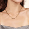 14K Yellow Gold Oval Link Chain Necklace