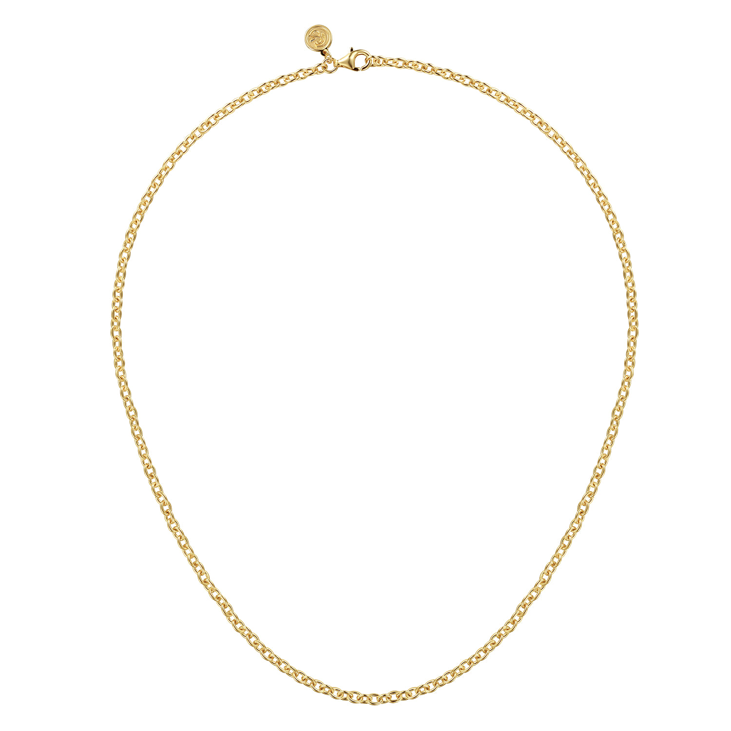 14K Yellow Gold Oval Link Chain Necklace - Shot 2