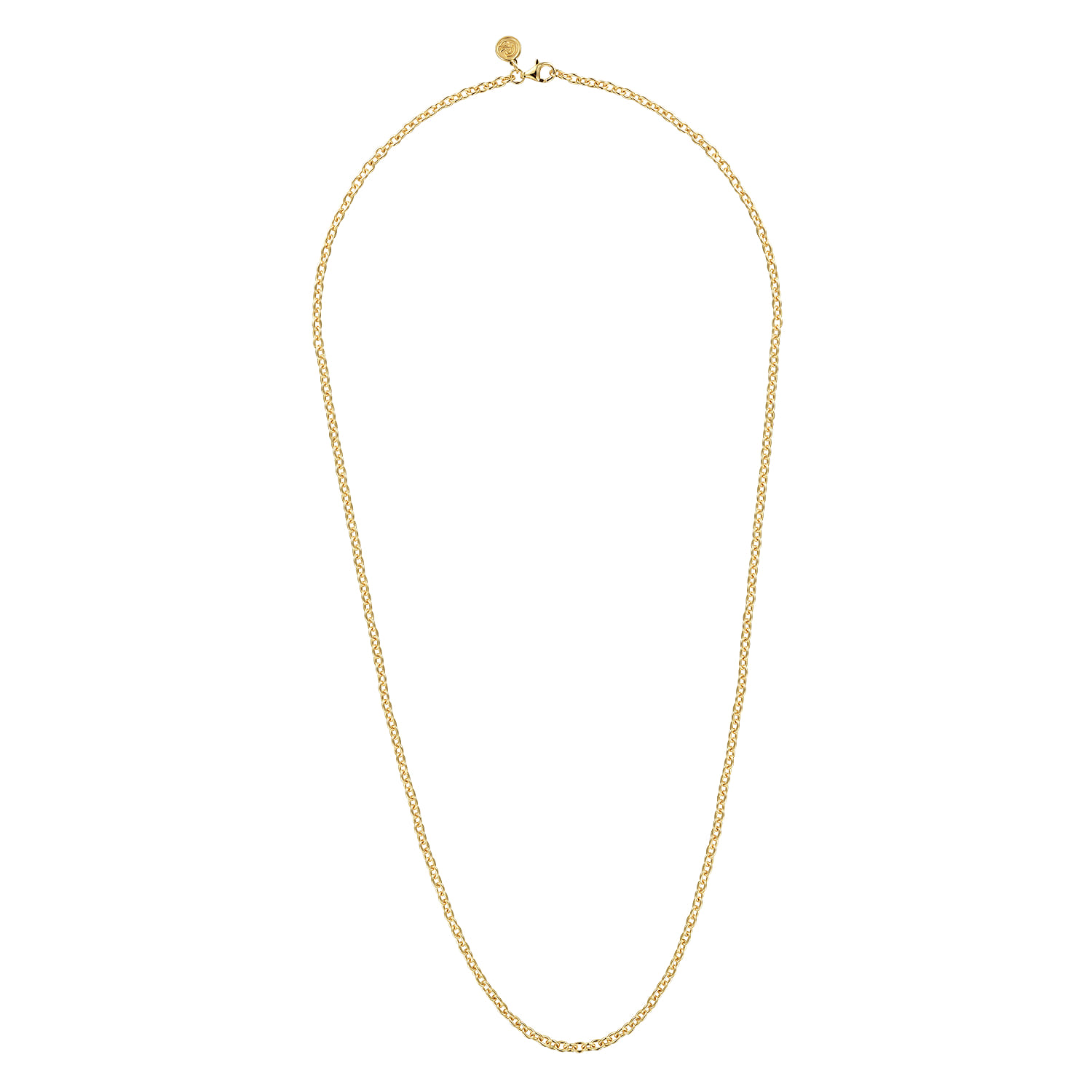 14K Yellow Gold Oval Link Chain Necklace - Shot 2
