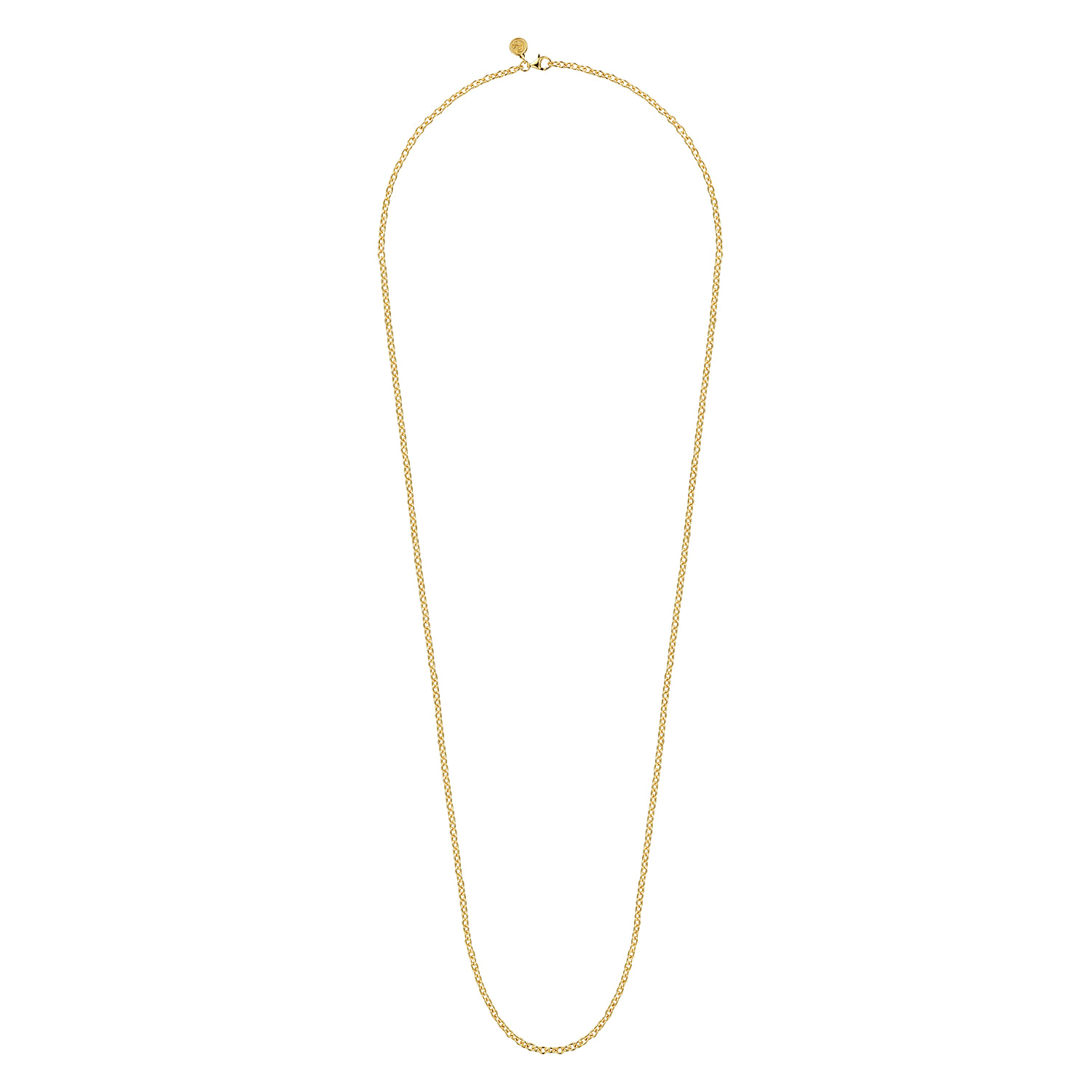 14K Yellow Gold Oval Link Chain Necklace - Shot 2
