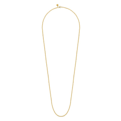 14K Yellow Gold Oval Link Chain Necklace