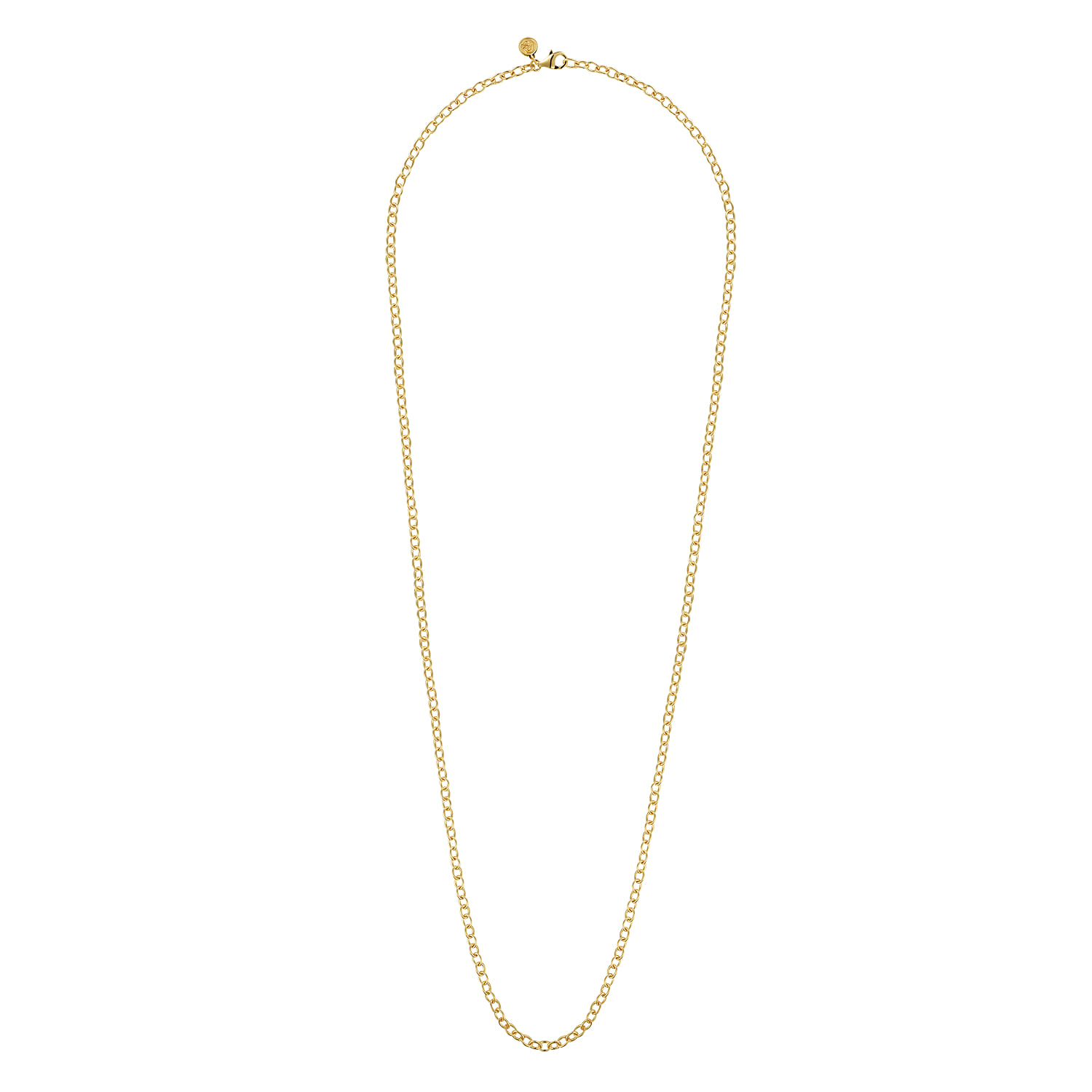 14K Yellow Gold Oval Link Chain Necklace - Shot 2