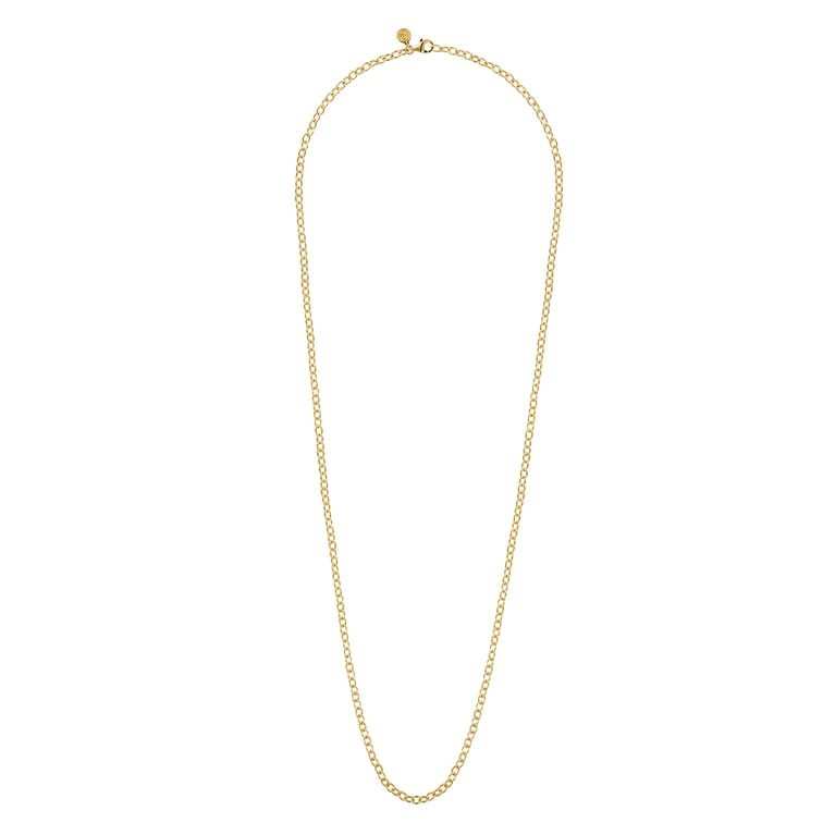 14K Yellow Gold Oval Link Chain Necklace - Shot 2
