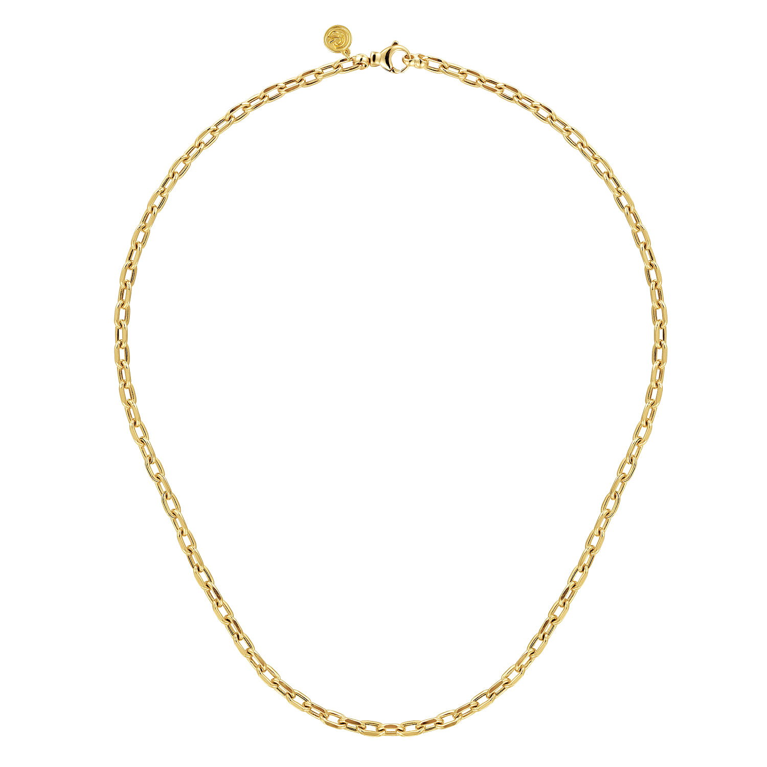 14K Yellow Gold Oval Link Chain Necklace - Shot 2