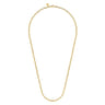 14K Yellow Gold Oval Link Chain Necklace