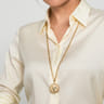 14K Yellow Gold Oval Link Chain Necklace