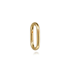 14K Yellow Gold Oval Lock