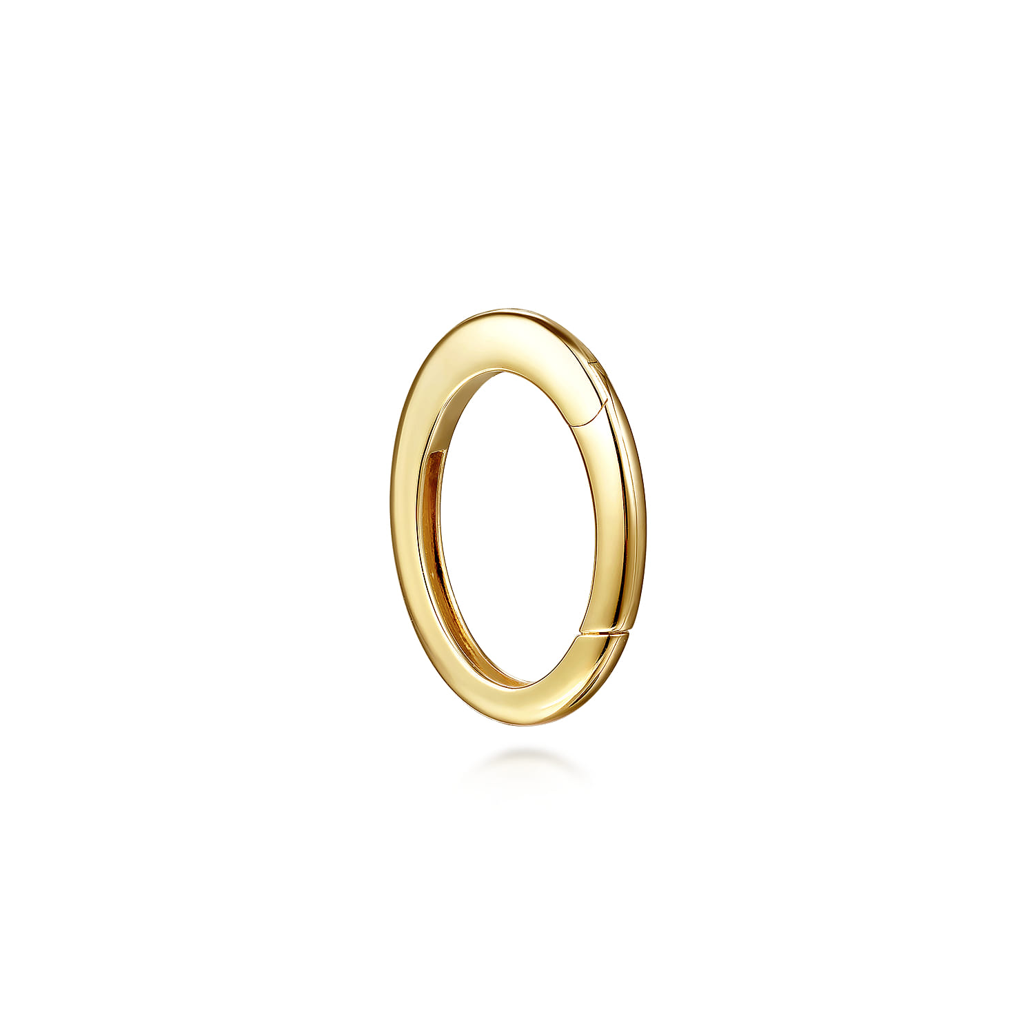14K Yellow Gold Oval Lock - Shot 1
