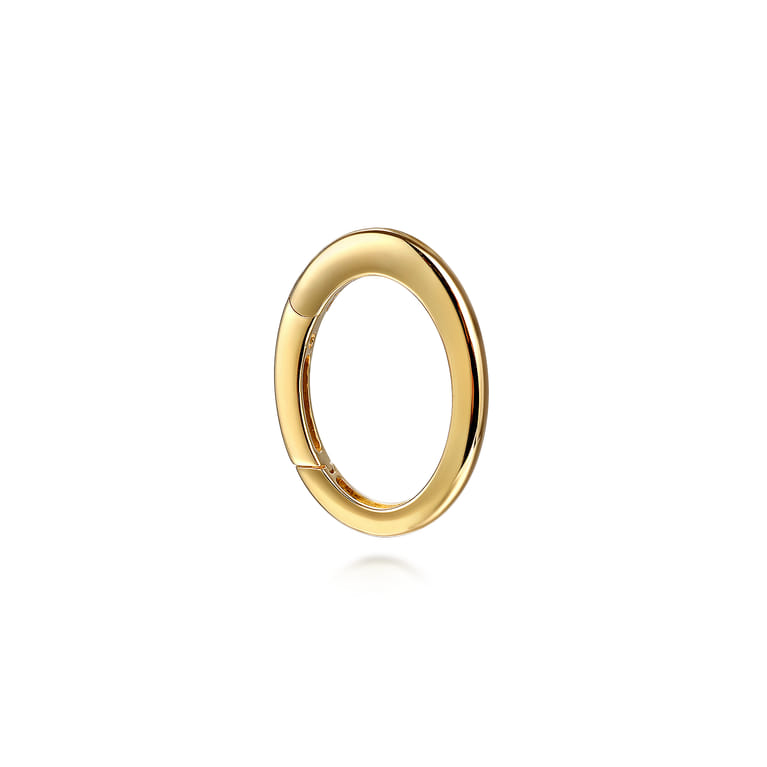 14K Yellow Gold Oval Lock - Shot 2