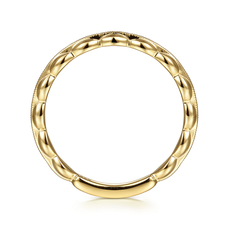 14K Yellow Gold Oval Station Ring - Shot 2