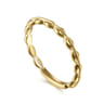 14K Yellow Gold Oval Station Ring