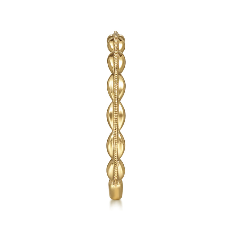 14K Yellow Gold Oval Station Ring - Shot 4