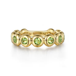 14K Yellow Gold PE - Peridot Ladies Ring