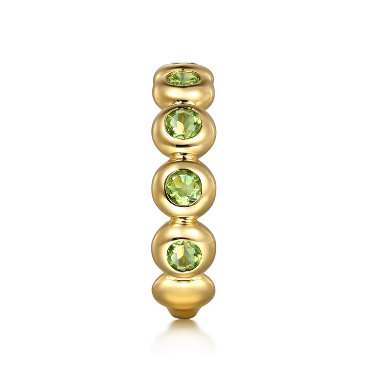 14K Yellow Gold PE - Peridot Ladies Ring - Shot 4