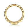 14K Yellow Gold Panther Chain Ring