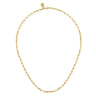 14K Yellow Gold Paper Clip Chain Necklace