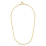14K Yellow Gold Paper Clip Chain Necklace